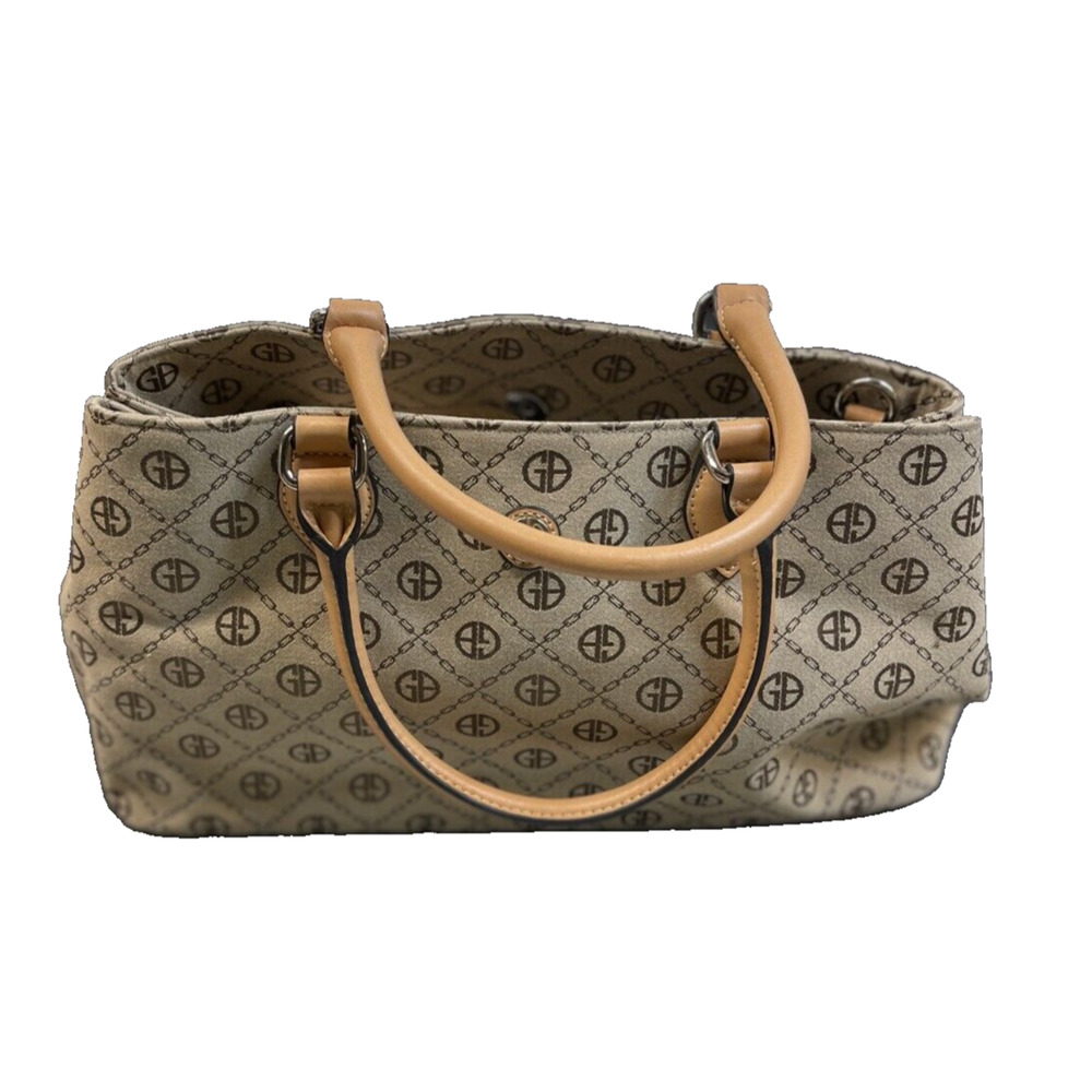 Giani Bernini handbag 16" across deep gusset lots of pockets
